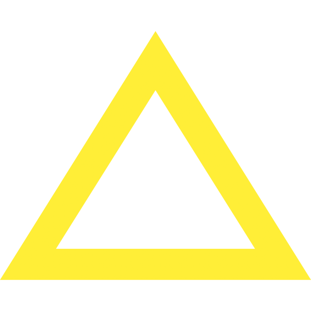 Dessin d'un triangle jaune pour la marque
